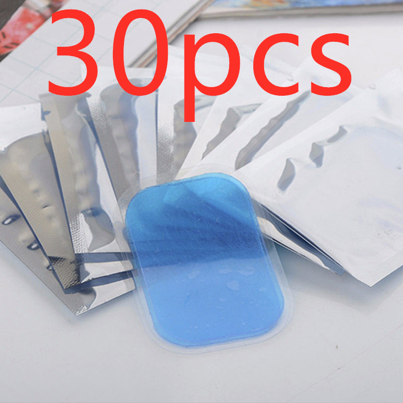 Blue electrode gel pads with adhesive sheets, 30 pieces