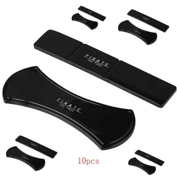 Black gel pads set, 10-piece with smaller pad pieces shown